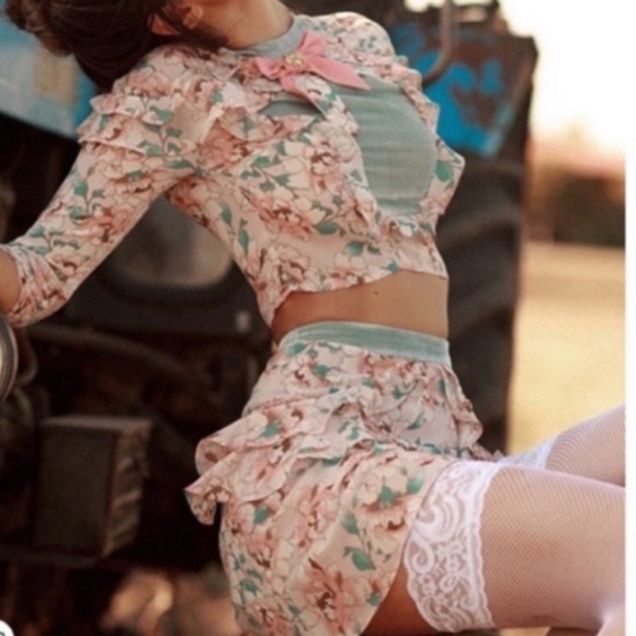 For Love And Lemons Blossom Top & Skirt Size S - Picture 3 of 6